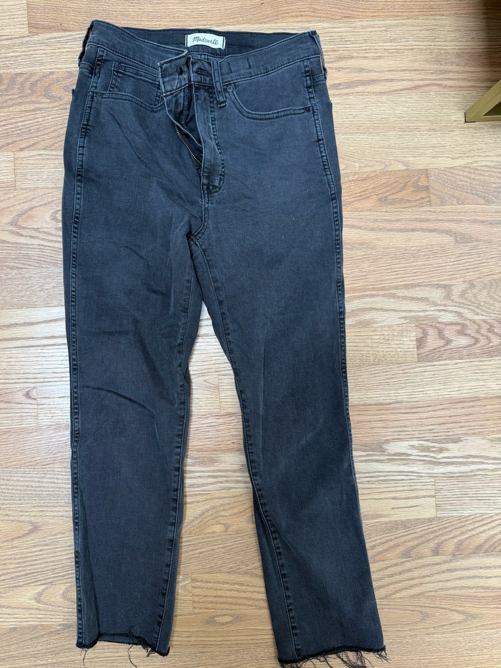 Madewell Black Stovepipe Jeans, Size 27